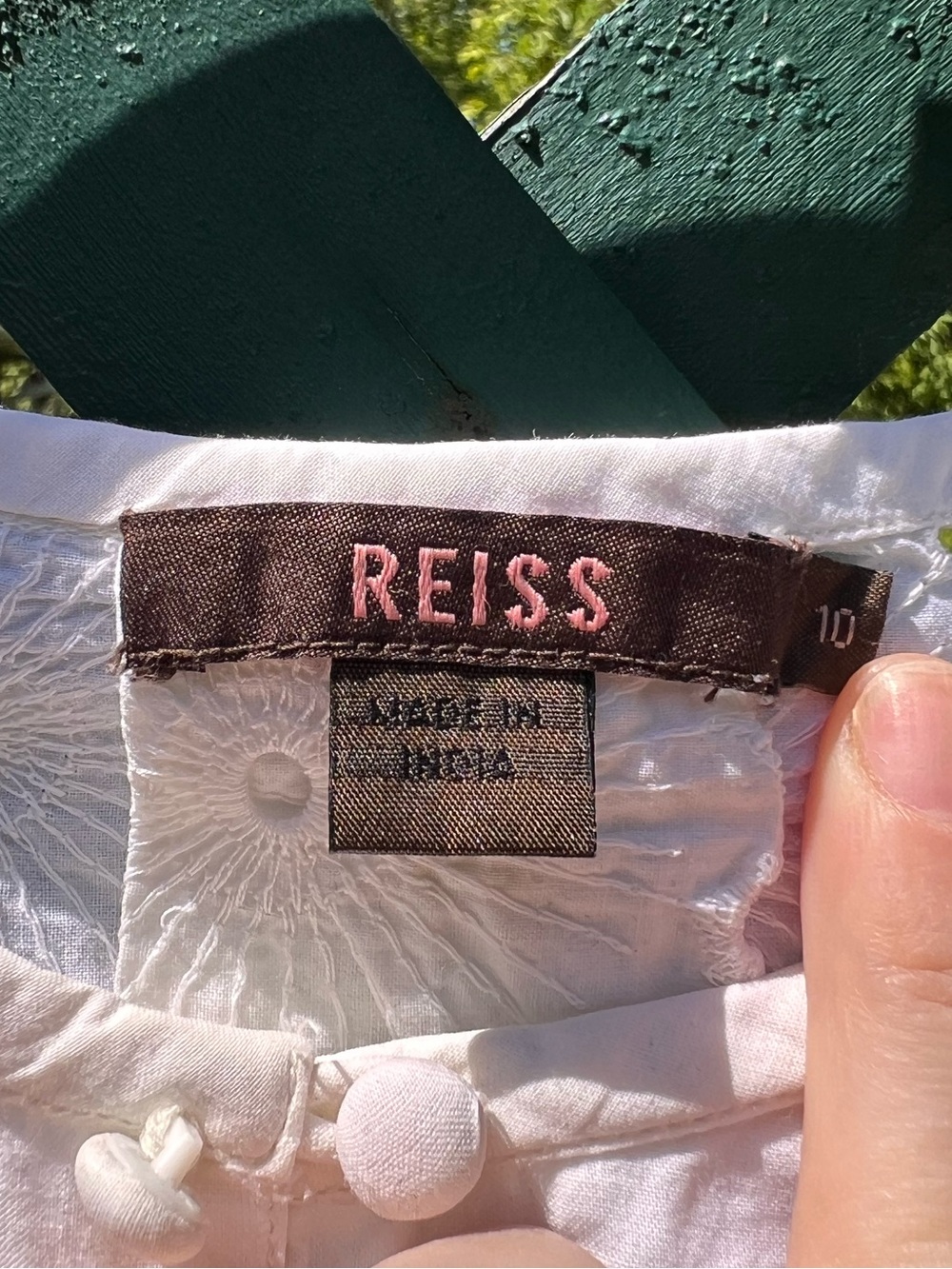 Vintage Reiss eyelet top - Picture 3 of 5